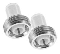 GALPADA 2pcs Light Pen Metal Pen Tip Ceramic Sleeve 7mm Silver Easy to Install and Carry Red Light Source Maintenance Accessory for Office Use