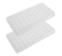 GALPADA 2pcs Lottery Ball Organizer with Lid Number Balls Container Compartment Case Plastic Easy Sorting Fairness Assurance for Community Events and Charity Occasions