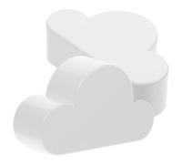 GALPADA 2pcs Magnetic Household Organizer Wall Mounted Key Holders in White Abs Material with Cloud Shape Design Without Hooks for Desk Decoration and Key Storage