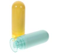 GALPADA 2pcs Makeup Storage Bottles Refillable Lightweight Abs Cosmetic Bottles 30ml Assorted Colors for Travel Bathroom Toiletries