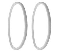 GALPADA 2PCS Manual Wheelchair Solid PU Tires 20x1-3/8 Inch Gray Rear and Front Replacement Wheels Accessories for Wheelchair Repair and Maintenance