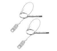GALPADA 2pcs Marine Stop Pin Stainless Steel Safety Pins Bimini Top 316 Stainless Steel Silver