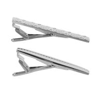 GALPADA 2pcs Men Tie Clip Stainless Steel with Firm Hold and Sleek Polished Look, Practical Metal Tie Clips for Business Corporate Settings and Formal Events