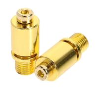 GALPADA 2pcs Metal Electric Guitar Tremolo Arm Sockets Replacement Guitar Part Gold Color Dual Lock Bridge Jack Professional Accessories for Supplies