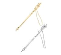 GALPADA 2pcs Metal Torah Pointer Chain Jewish Bible Reading Tool Present for Jewish Tradition
