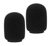 GALPADA 2pcs Microphone Pop Filter Foam Mic Windscreen Cover for Headset Noise Reduction Breathable Mic Foam Cover for News Interview and Studio Recording