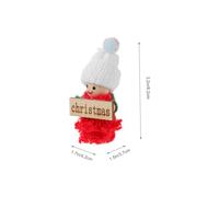 GALPADA 2pcs Mini Christmas Dolls for Dollhouse Ornaments Festive Cloth Figures with Cozy Texture for Tree Decoration and Holiday Scene Crafting Random Color