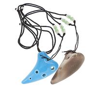GALPADA 2pcs Mini Ocarina Beginner Instrument for Music Lovers Easy to Play Portable Wind Instrument for Adults for Learning and Joyful Music Practice
