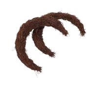 GALPADA 2pcs Moon Wreath Rattan Twig Vine Branch Wreath for DIY Craft Unique Moon Shape Wall Hanging Decor for Front Door Wedding Seasonal Celebrations Cottage Floral Hoop