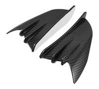 GALPADA 2pcs Motorcycle Side Wind Fin Finlet Accessory Carbon Fiber Black Unique and Stylish Design Wind Resistance Reduction Easy Installation for Body Decoration and Long Journeys