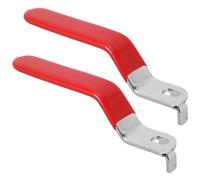 GALPADA 2pcs Outdoor Spout Valve Handle with Comfortable Plastic Grip and Enhanced Durability, Iron Material Shut Off Valve Handle Replacement for Faucet and Hose Bib in Industrial Use