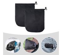 GALPADA 2pcs Oxford Cloth Rearview Mirror Covers for Car, Protective Rear View Mirror Guard Drawstring Design, Easy to Store, Shade and Dustproof Accessories