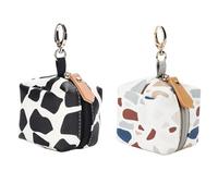 GALPADA 2pcs Pacifier Holders with Hanging Loop Cases for Diaper Bag Lightweight Storage for Pacifiers Nipples Snacks and Small Accessories Portable and Tear-Resistant