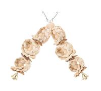 GALPADA 2pcs Parrot Chew Toys Bagged Natural Corn Husk Bark String Parakeet Cage Decor Funny Bird Swing Parrot Toys for Cage Bird Training Supplies Swing Perch