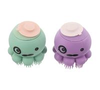 GALPADA 2pcs Pet Bath Brush Dog Shower Scrubber Cat Bath Brushes Small Animal Pet Comb Dog Tool Scrubber Portable Silica Gel