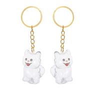 GALPADA 2pcs Pet Hair Souvenir Box Dog Hair Keepsake Box Keychain Fur Memorial Keepsake Pendant for Cat Collection