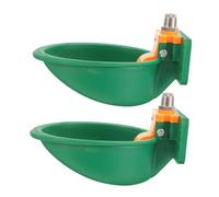 GALPADA 2pcs Pet Water Dispenser for Sheep Cattle Plastic Waterer Bowl Automatic Drinking Fountain Livestock Watering System