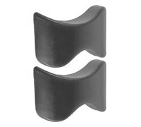 GALPADA 2pcs Plastic Freezer Door Pull Handles with 3 Mounting Holes, Comfortable to Hold Non-Slip Surface Refrigerator and Display Cabinet Handles for Kitchen Door Repair