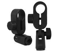 GALPADA 2pcs Plastic Microphone Clip Holders Lightweight Mic Clamp Replacement Compatible with Levitt Secure Mic Stand Accessory for Recording and Broadcasting