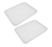 GALPADA 2pcs Plastic Shoe Tray Mat for Entryway and Outdoor Use, Sturdy Pp Material with Multifunctional Design, Small Boot Tray Suitable for Shoes and Pet Pots, Simple Elegant Style