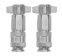 GALPADA 2pcs Pneumatic Quick Connect Hose Adapter for Truck Air Coupler, Stainless Steel High Pressure Compressor Hose Connector with Toolfree Integration and Tight Seal for Cleaning