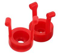 GALPADA 2pcs Portable Eye Drop Bottle Storage Bracket with Silicone Guide for Precise Application Shake Assist Tool for Seniors and Individuals with Unsteady Hands Red Holder for