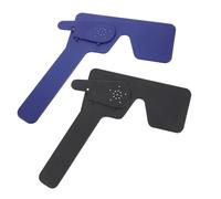 GALPADA 2pcs Portable Plastic Eye Exam Occluder with Pinhole Design for Accurate Eyes Shielding and Enhanced Testing Consistency, Ergonomic Design Suitable for Pediatric Diagnostic