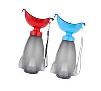 GALPADA 2pcs Portable Travel Potty with Capacity Leak Rocket Shaped Urinal for Car Trips and Outdoor Adventures Reusable PP Material for Easy Cleaning
