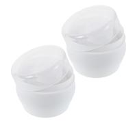 GALPADA 2pcs Powder Puff and Refillable Container Set for Body Powder and White Plastic with Soft Lint Puff for Diaper Bag and On-the-go Use Gentle Application and Efficient Diaper Changes