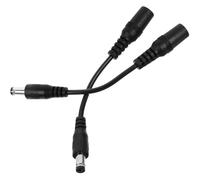 GALPADA 2pcs Professional Effector Converter Cable Male to Female Transition Accessory for Musical Instruments Lightweight Black