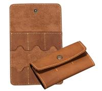 GALPADA 2pcs PU Memory Card Case Retro Style Storage Box for Cards Sims Coins and Accessories Portable Organizer for Travel and Daily Use