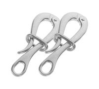 GALPADA 2pcs Quick Release Stainless Steel Boat Hooks Durable Heavy Duty Lifeboat and Hooks Portable Multi Use Hardware Accessories