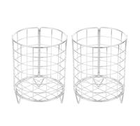 GALPADA 2pcs Rabbit Hay Feeder Rack for Small Animals with Large Capacity, Sturdy Iron Material, Silver Colour, Stable Design, Rabbit Cage Accessory for Feeding Hay