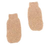 GALPADA 2pcs Ramie Jute Bathing Gloves Body Scrub Glove Exfoliating Spa Tool for Shower Cleansing Dead Skin Remover