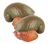 GALPADA 2pcs Realistic Plastic Snail Figurine Educational Simulation Animal Models for Non-fade Snail for Learning and Imaginative Play Vivid Design Decorative Figures