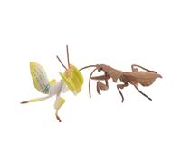 GALPADA 2PCS Realistic Praying Mantis Figurines for Educational Decor Detailed Plastic Garden Sculpture for Nature Exploration and Family Interaction Science Learning Models for Schools