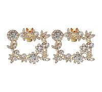 GALPADA 2pcs Removable Wedding Shoe Clips Decor for High Heel Shoes, Golden Zinc Alloy Material with Stylish Decoration and Detachable Design, for Wedding and Party Accessories