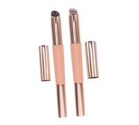 GALPADA 2PCS Retractable Dual-ended Silicone Lip Brush with Concealer Applicator and Protective Cap Portable Mini Makeup Brush for Lip Gloss Lipstick Nail Art Travel and Everyday Use