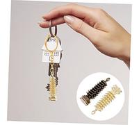 GALPADA 2pcs Retro Brass Tower Keyring Charms Pendant Vintage Style Keychain Decoration for Bag and Keys Antique Gold and Copper Nine Tower Design and Unique DIY Craft Lovers