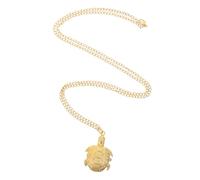 GALPADA 2pcs Retro Tortoise Shape Vintage Pocket Watch Gold Turtle Gold Pocket Watch for Women