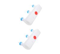 GALPADA 2pcs Reusable Plastic Animal Milk Feeder with Pacifier for Lambs Goats and Piglets Lightweight Farm Feeding Tool for Multiple Livestock Simultaneous Nursing