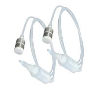GALPADA 2pcs Reusable Wine Transfer Siphon Tubes Plastic Home Brew Hose for Fast Flow Bottling Lightweight and Compact Beer and Wine Siphon Tool Easy Hand Wash and Portable for Kitchen Use