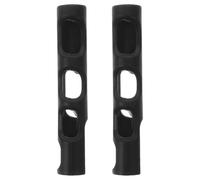 GALPADA 2pcs Rubber Violin Bow Grip Corrector for 1/8-1/10 Violins, Finger Protection and Wide Applicability, Teaching Aid Accessory with Sl lack Design for Beginners to Bowing