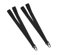 GALPADA 2pcs Secure Pom Pom Holder for Cheerleaders Black Carrying Bands with Hook Fastening Compatible with Backpack Straps Portable Cheer Gear Storage for Team Sports and Performances