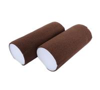 GALPADA 2pcs Self-adhesive Cat Scratching Posts Reinforced Sisal-wrapped Structure, Coffee Colour, Wall Mounted Climbing Poles for Indoor Cats in Small Apartments, Space-saving