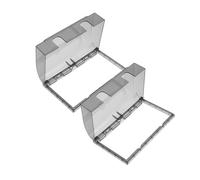 GALPADA 2pcs Self-Adhesive Double Socket Outlet Cover Protector Weatherproof Electrical Wall Receptacle Cover for Bathroom Home Hotel Use