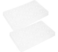 GALPADA 2pcs Silicone Chocolate Molds Sugar Flower Drying Cup Mold Plastic Cake Decoration Versatile Flower Making Shaping Sugar for Kitchen Use DIY Supply