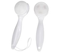 GALPADA 2pcs Silicone Facial Cleansing Brush Manual Face and Body Scrubber Exfoliator with Detachable Heads Ergonomic Handle for Gentle Massage and Deep Skincare Cleaning