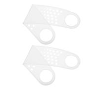GALPADA 2pcs Silicone Jawline Shaper Strap Double Chin Lifter for Sleeping Breathable Curved Face Support for Women Overnight Use