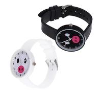 GALPADA 2pcs Silicone Watch for Students Adorable Fashion Watch for Girls and Boys